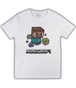 Minecraft - человечек на белой